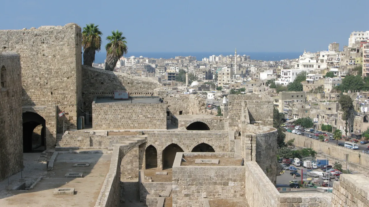 The Citadel of Tripoli overlooking the city and the sea